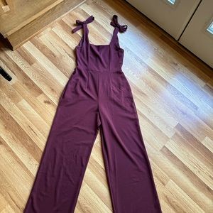 Blue Rain Burgandy Romper Size Medium